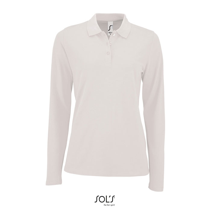 Polo femme personnalisable 180gr PERFECT WOMEN LSL Blanc 1